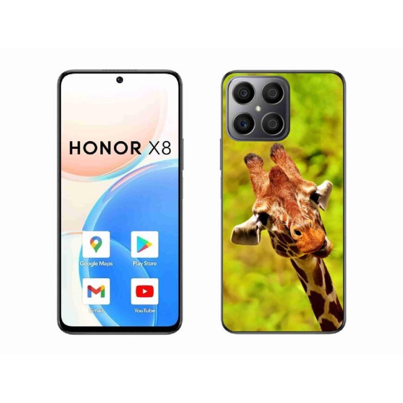 Zselés borítás mmCase a Honor X8 4G-hez - zsiráf