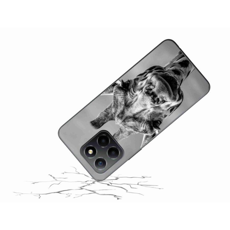 Zselés borító mmCase a Honor X8 5G/Honor 70 Lite 5G készülékhez - fekete-fehér zsiráf