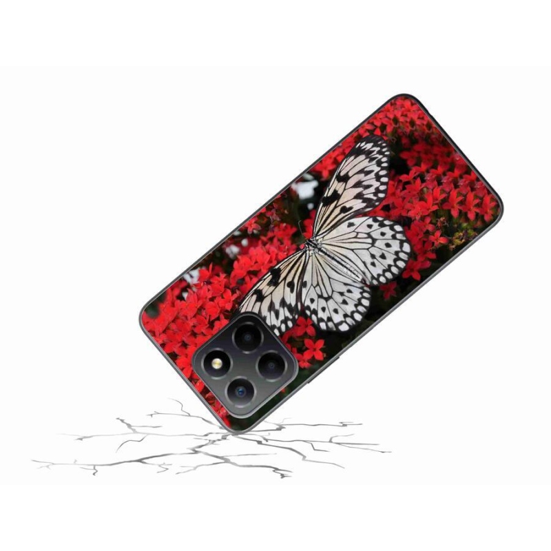 Zselés borítás mmCase a Honor X8 5G/Honor 70 Lite 5G készülékhez - fekete-fehér pillangó 1