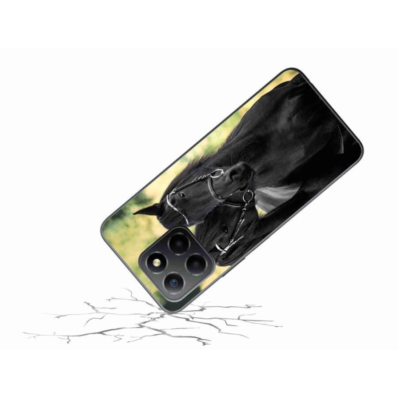 Zselés borítás mmCase a Honor X8 5G/Honor 70 Lite 5G számára - két fekete ló