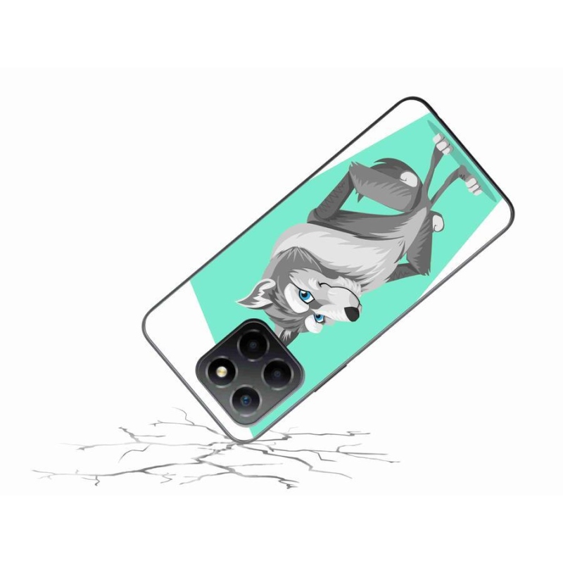 Zselés borítás mmCase a Honor X8 5G/Honor 70 Lite 5G számára - rajzfilmfarkas