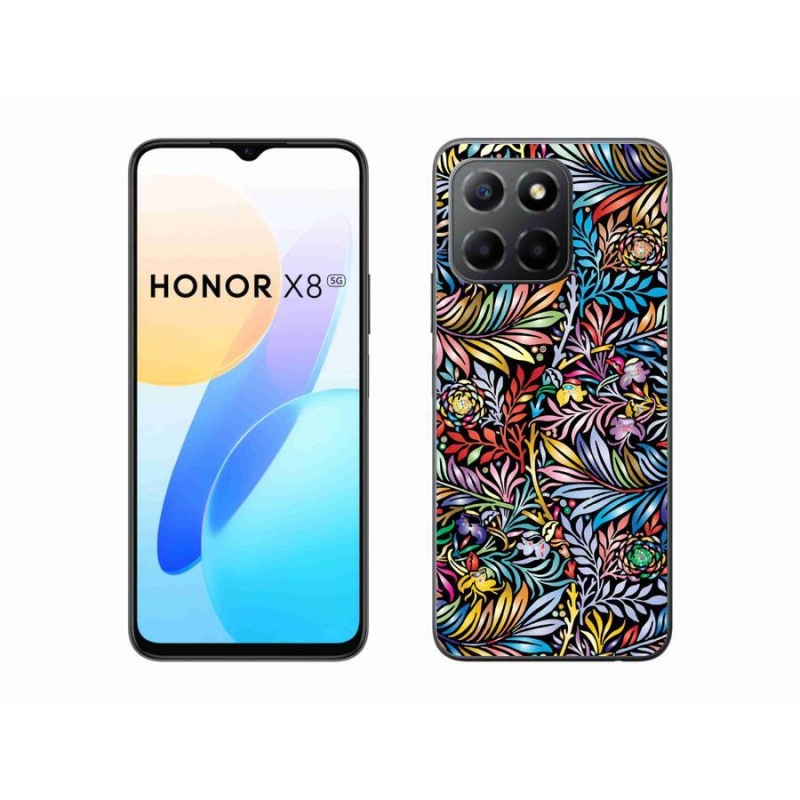 Zselés borítás mmCase a Honor X8 5G/Honor 70 Lite 5G számára - virágok 5
