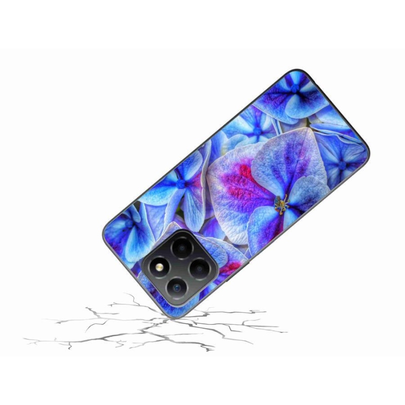 Zselés borítás mmCase a Honor X8 5G/Honor 70 Lite 5G készülékhez - kék virágok 1