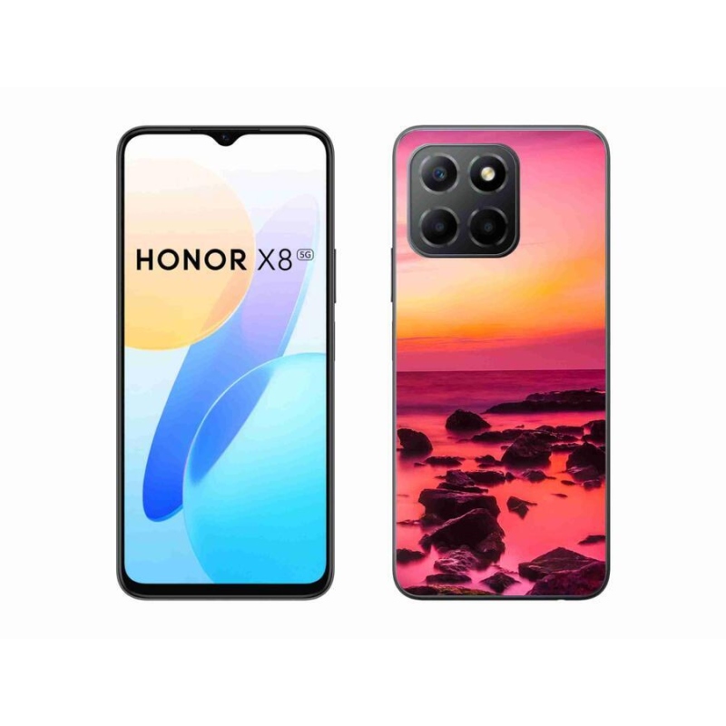 Zselés borítás mmCase a Honor X8 5G/Honor 70 Lite 5G számára - tenger és ragyogás