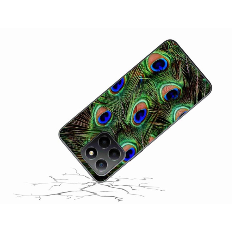 Zselés borítás mmCase a Honor X8 5G/Honor 70 Lite 5G számára - pávatoll