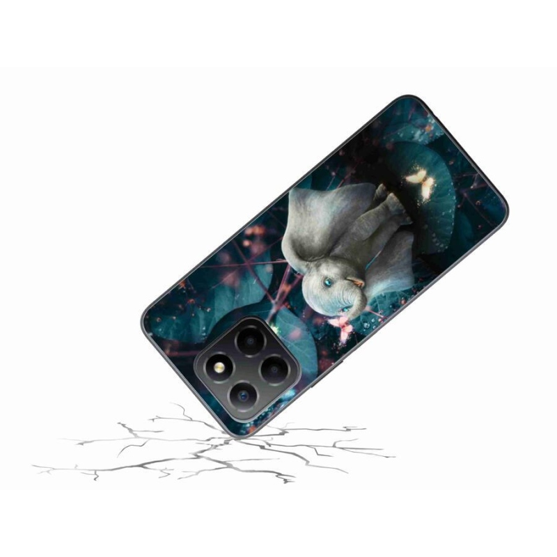 Zselés borítás mmCase a Honor X8 5G/Honor 70 Lite 5G számára - aranyos elefánt