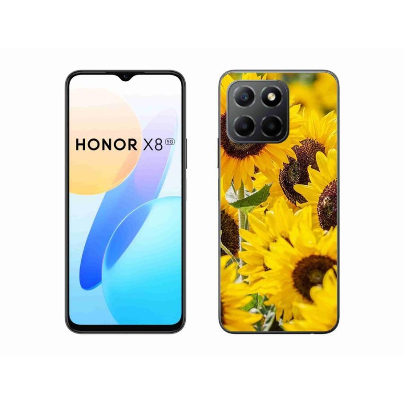 Zselés borítás mmCase a Honor X8 5G/Honor 70 Lite 5G készülékhez - Napraforgó
