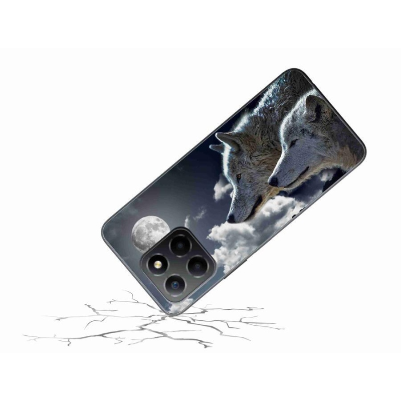 Zselés borítás mmCase a Honor X8 5G/Honor 70 Lite 5G számára - farkasok