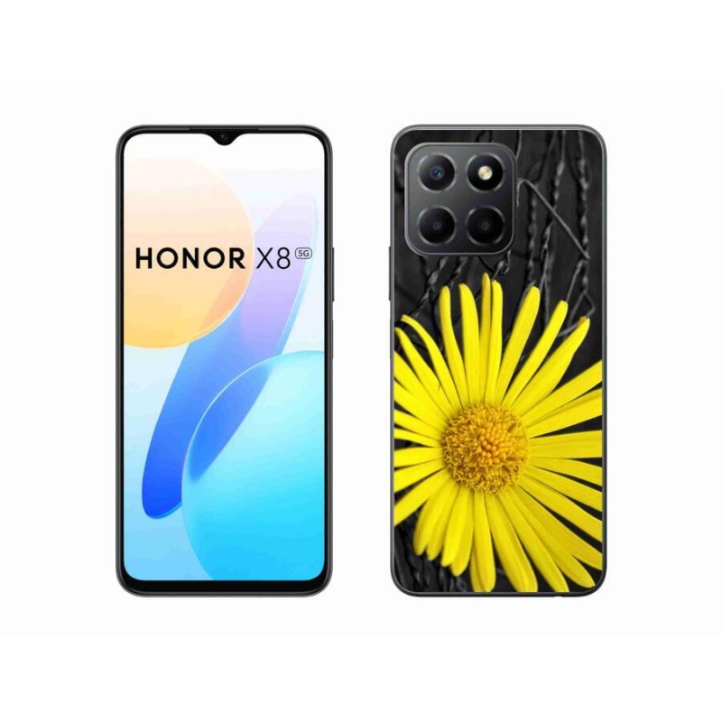 Zselés borítás mmCase a Honor X8 5G/Honor 70 Lite 5G készülékhez - sárga virág