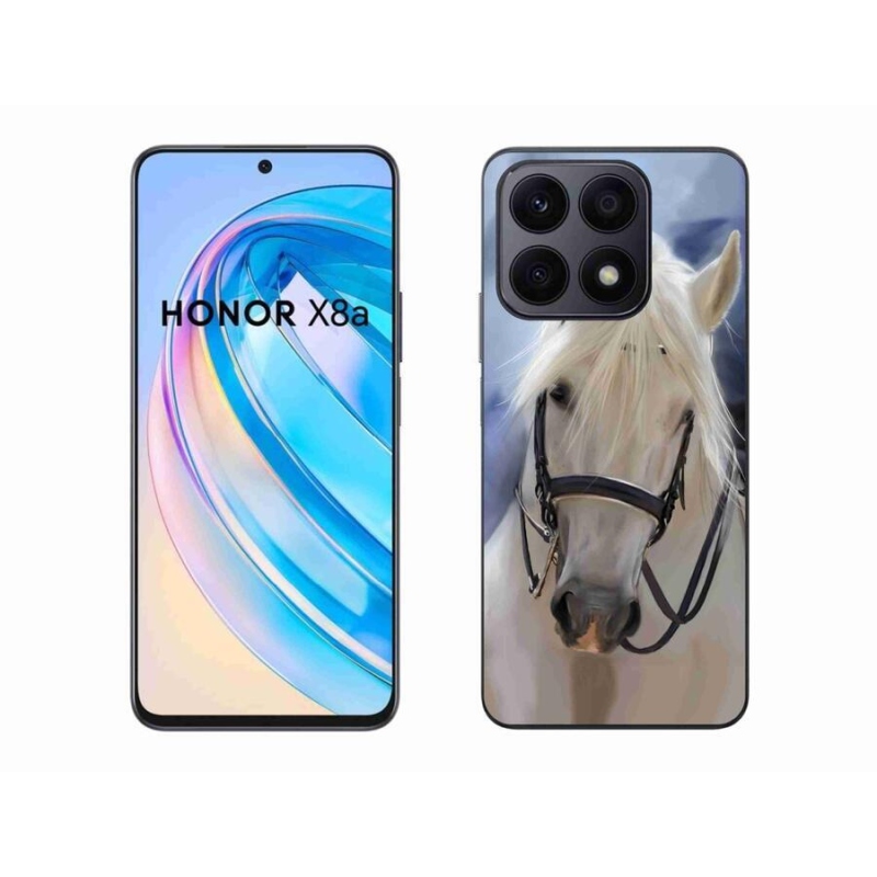 Zselés borítás mmCase a Honor X8a készülékhez - fehér ló