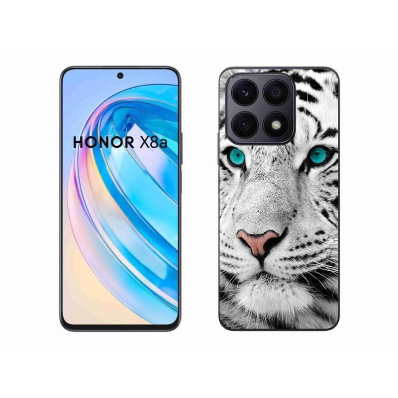 Zselés borítás mmCase a Honor X8a készülékhez - fehér tigris
