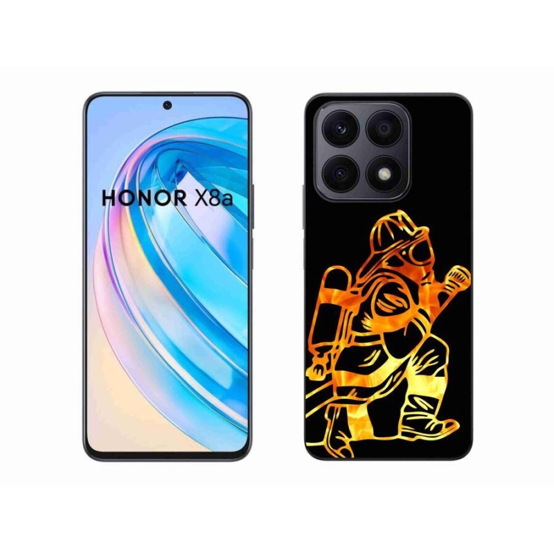Zselés borítás mmCase a Honor X8a számára - tűzoltó 1