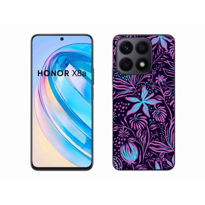 Zselés borítás mmCase a Honor X8a számára - virágok 2