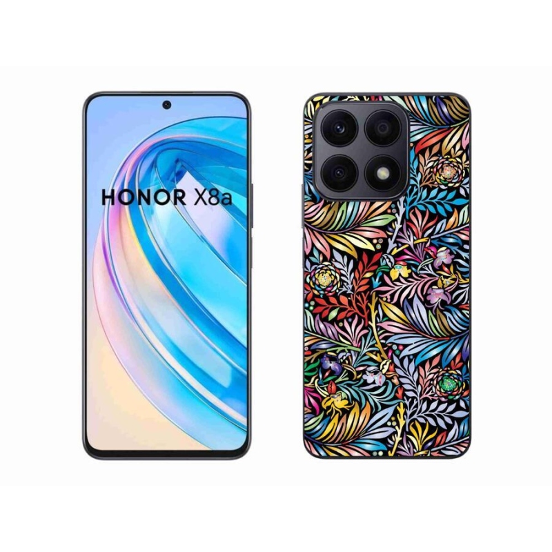 Zselés borítás mmCase a Honor X8a számára - Virágok 5