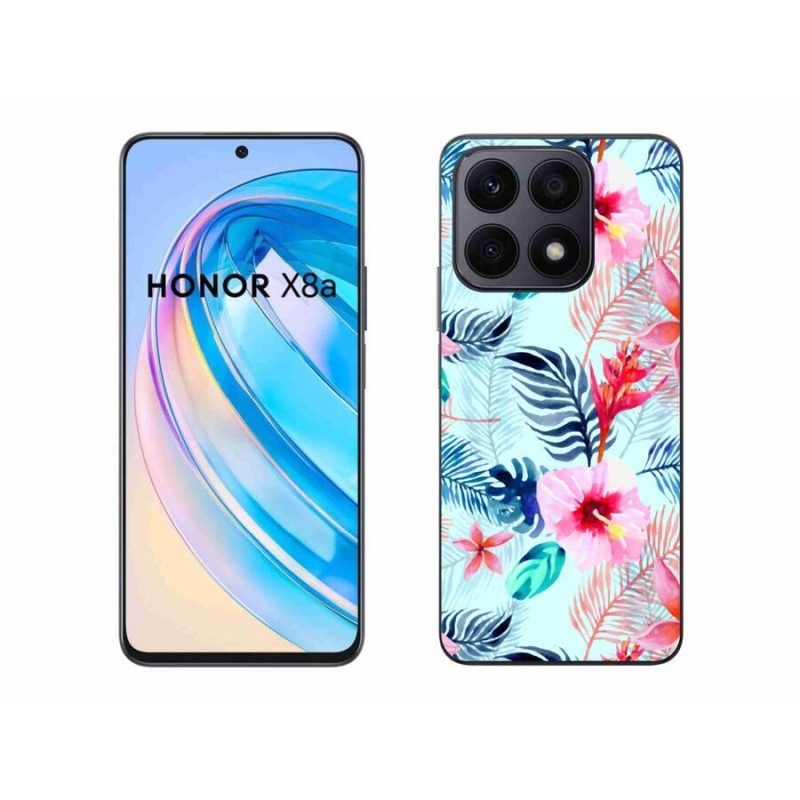 Zselés borítás mmCase a Honor X8a számára - virágok