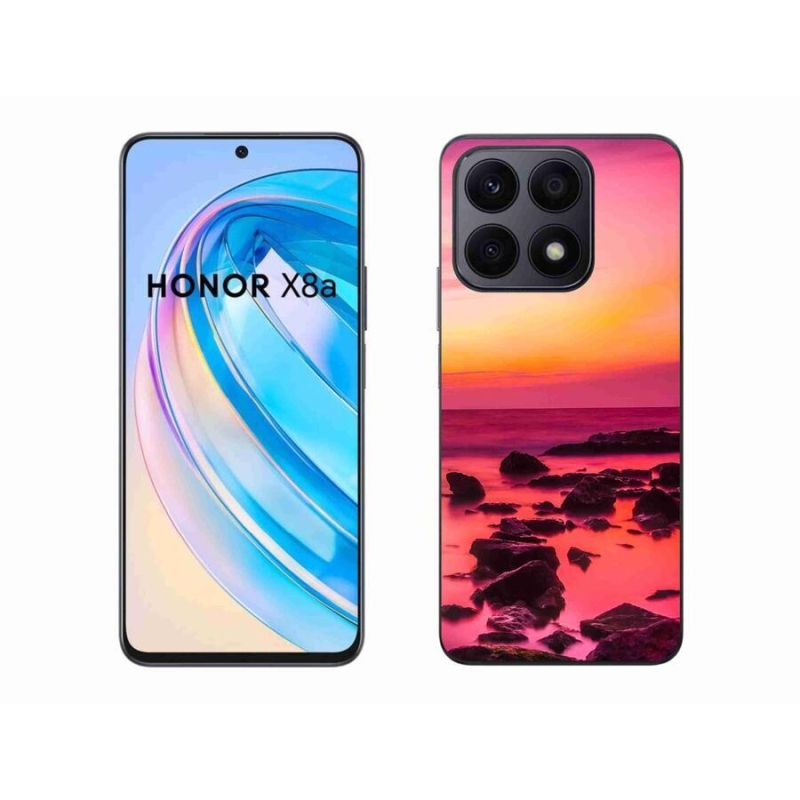 Zselés borítás mmCase a Honor X8a számára - tenger és ragyogás