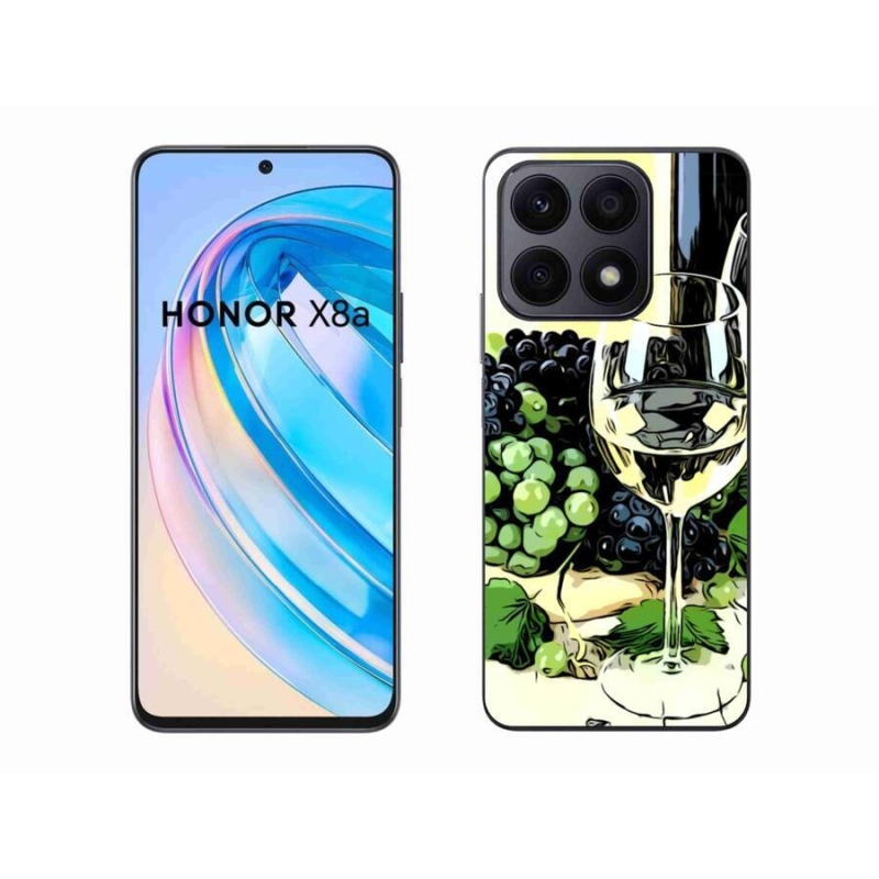Zselés borítás mmCase a Honor X8a számára - pohár bor
