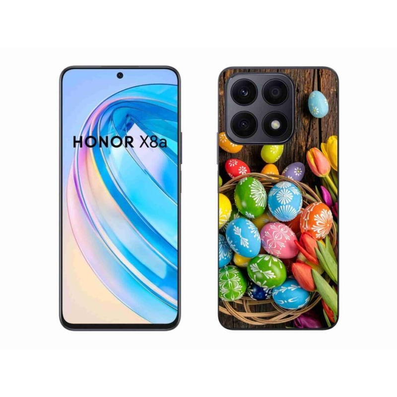 Zselés borítás mmCase a Honor X8a számára - Húsvéti tojások