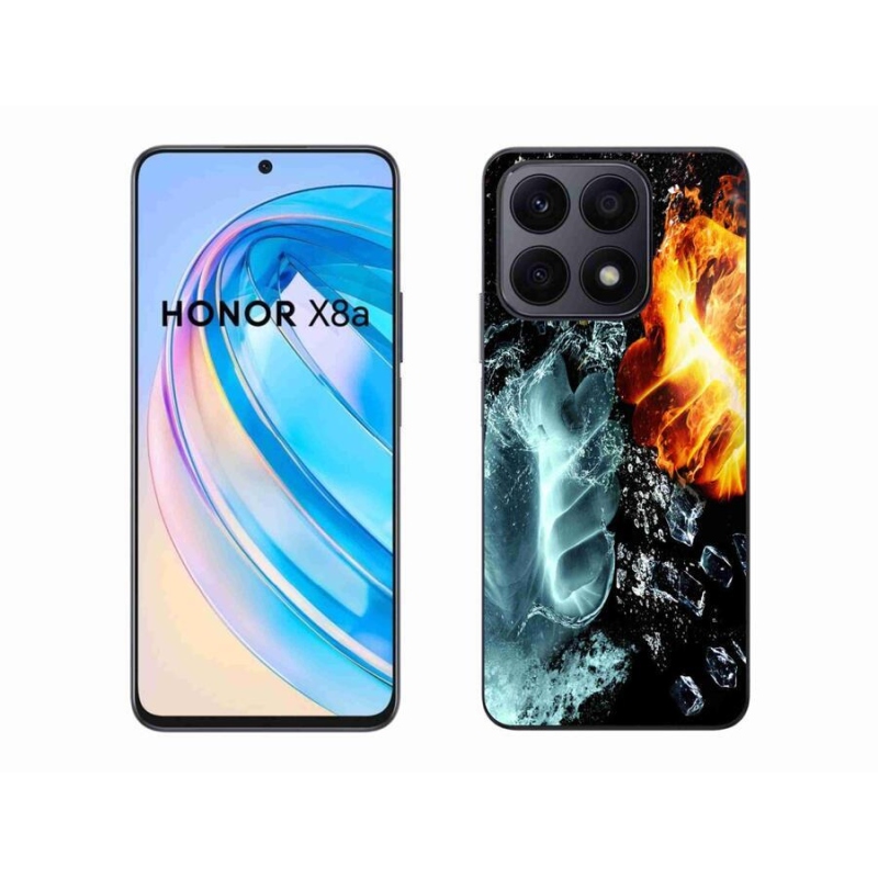 Zselés borítás mmCase a Honor X8a számára - víz és tűz