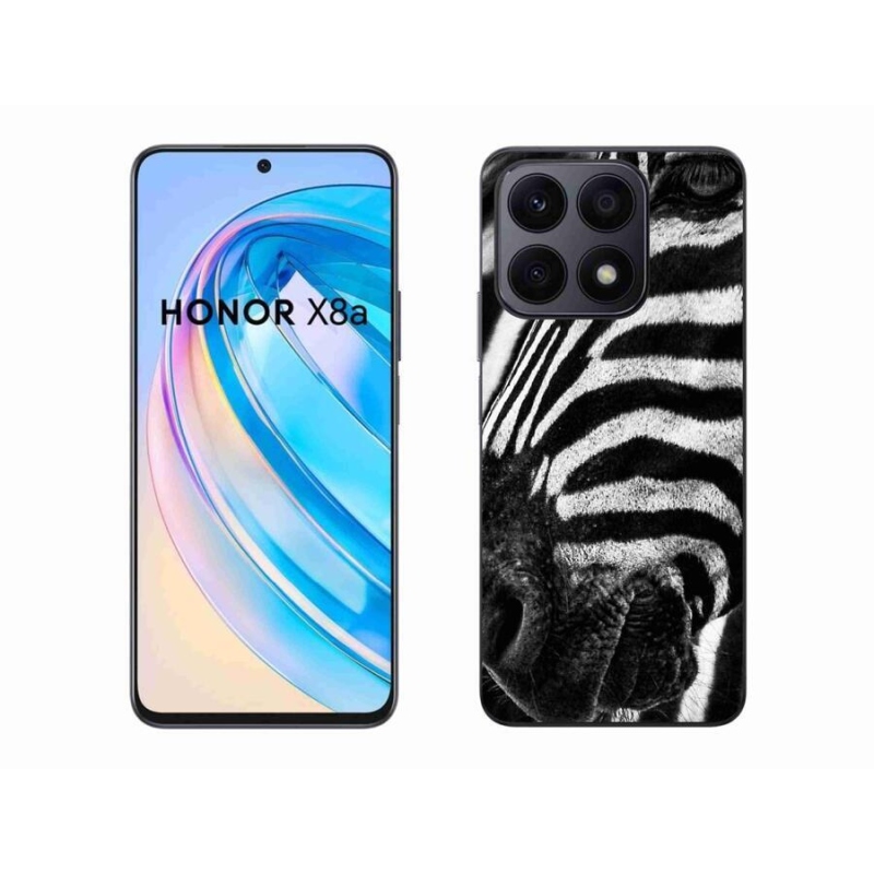 Zselés borítás mmCase a Honor X8a készülékhez - zebra