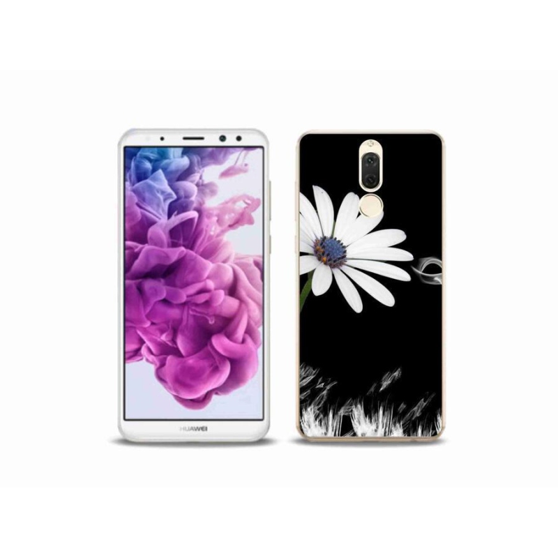 Gél borítás mmCase a Huawei Mate 10 Lite készülékhez - fehér virág