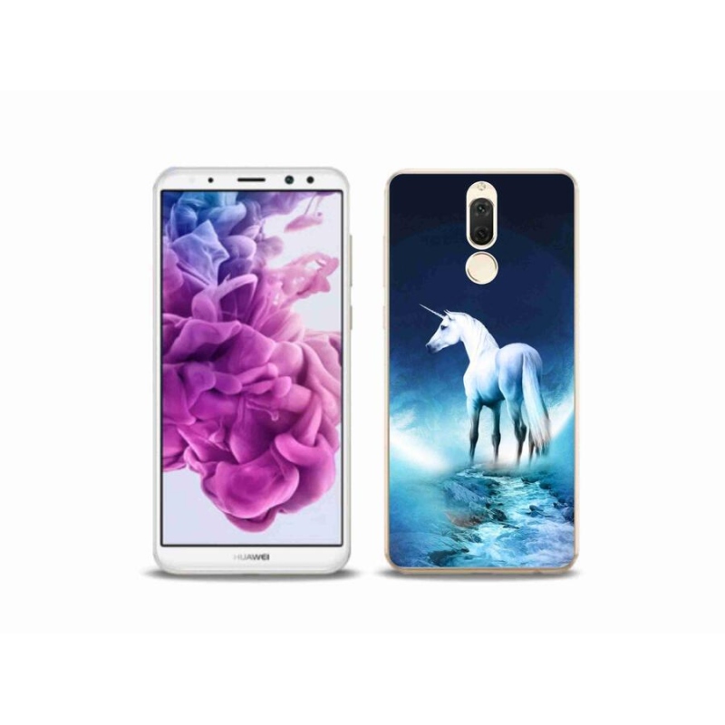 Zselés borítás mmCase a Huawei Mate 10 Lite készülékhez - fehér egyszarvú