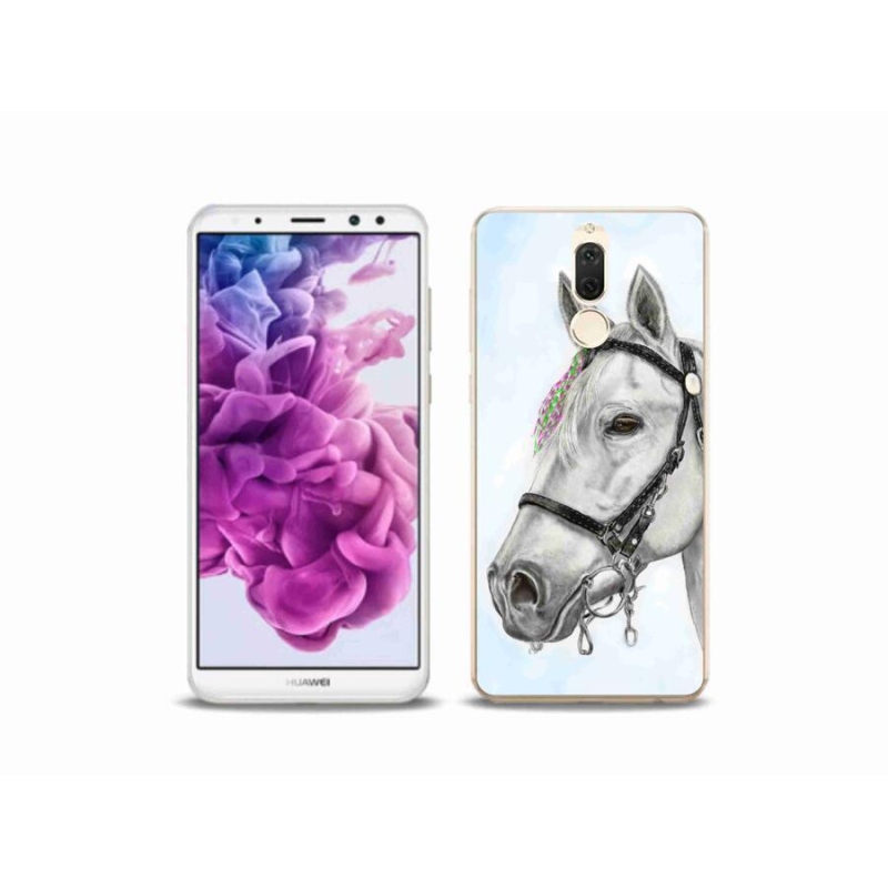 Zselés borítás mmCase a Huawei Mate 10 Lite készülékhez - fehér ló 1