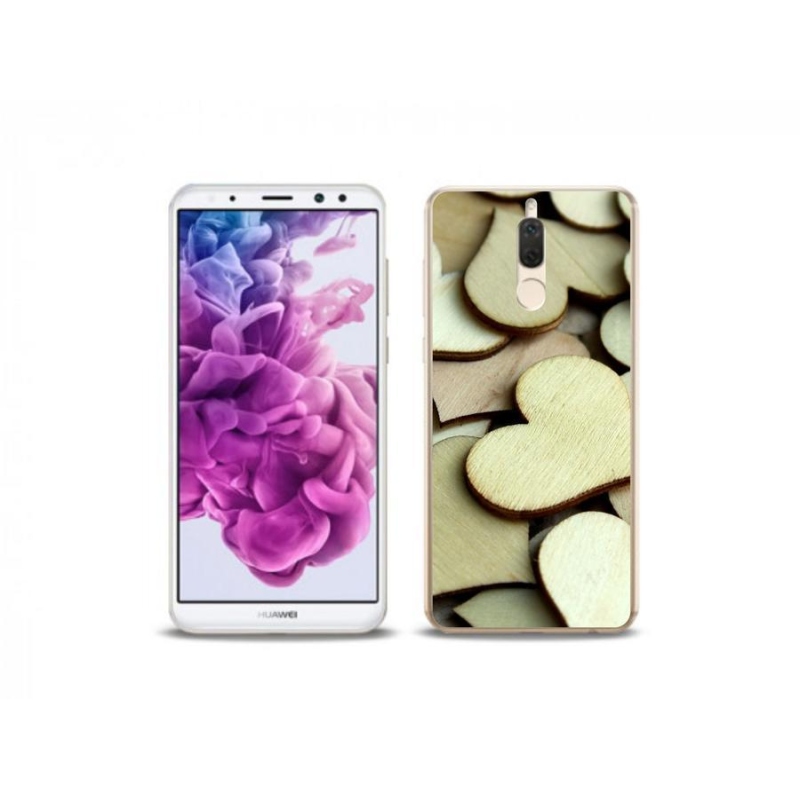 Gél borítás mmCase a Huawei Mate 10 Lite készülékhez - fából készült szívek