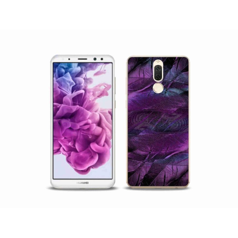 Zselés borítás mmCase a Huawei Mate 10 Lite készülékhez - lila tollak