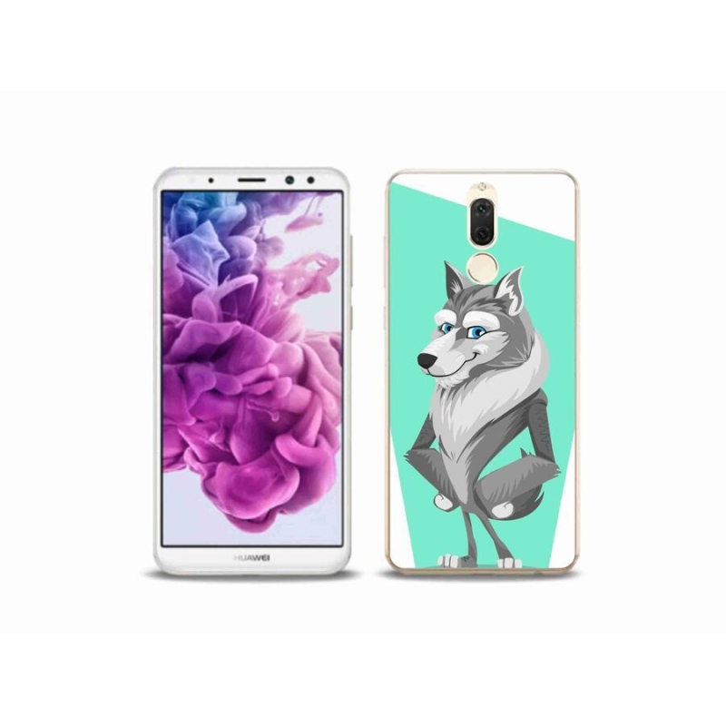 Gél borítás mmCase a mobil Huawei Mate 10 Lite készülékhez - rajzfilm farkas