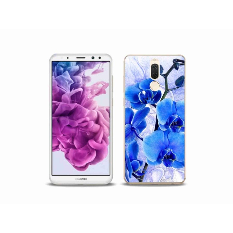 Gél borítás mmCase a Huawei Mate 10 Lite készülékhez - kék virágok