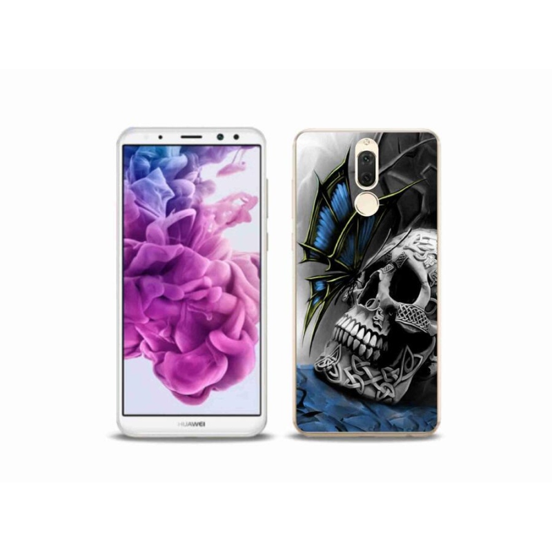 Gél borítás mmCase a Huawei Mate 10 Lite készülékhez - pillangó és koponya