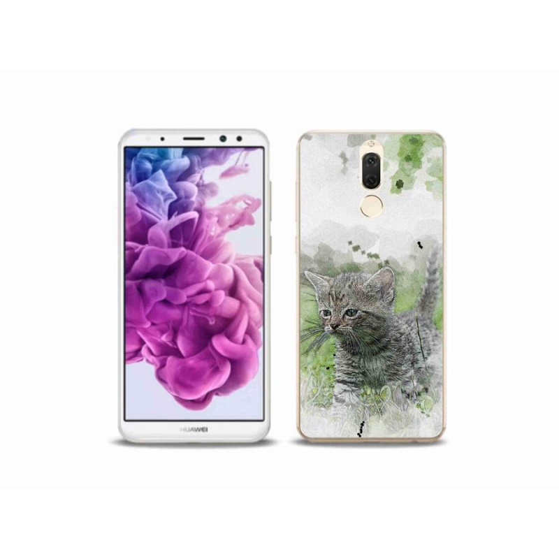 Gél borítás mmCase mobil Huawei Mate 10 Lite - aranyos cica 1