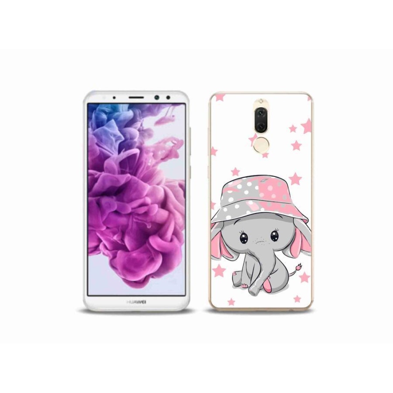 Gél borítás mmCase a Huawei Mate 10 Lite készülékhez - rózsaszín elefánt