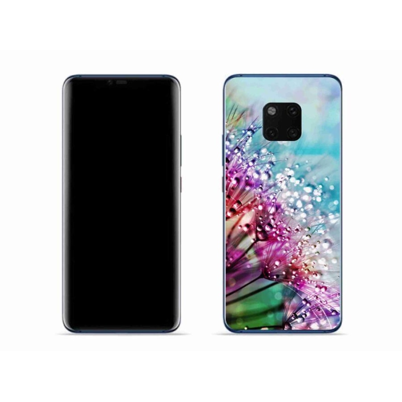 Gél borító mmCase a mobil Huawei Mate 20 Pro - színes virágokhoz