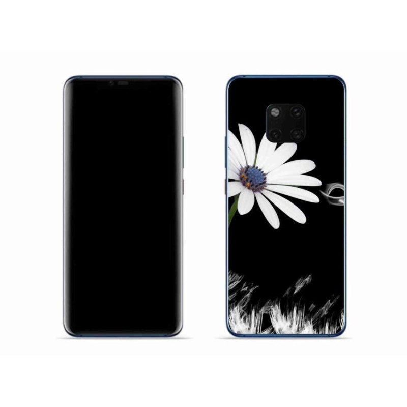 Zselés borítás mmCase a Huawei Mate 20 Pro-hoz - fehér virág