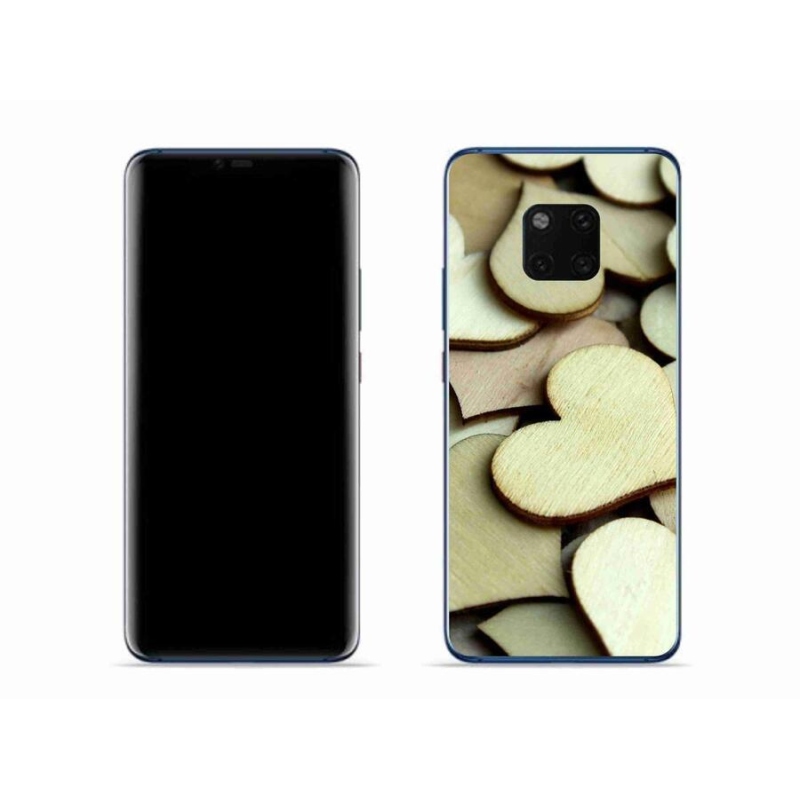 Gél borítás mmCase a Huawei Mate 20 Pro készülékhez - fából készült szívek