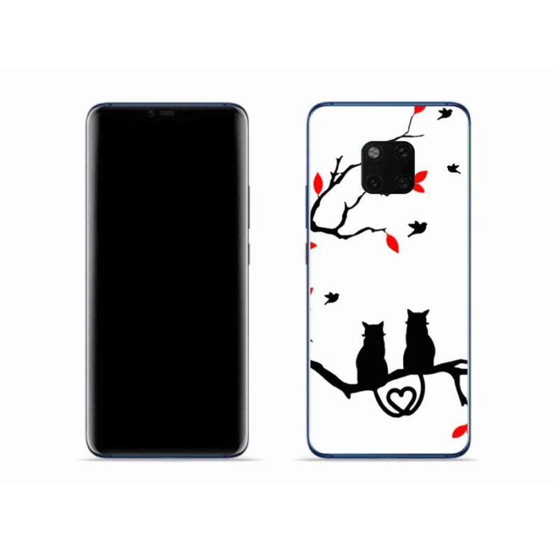 Gél borítás mmCase a Huawei Mate 20 Pro készülékhez - macska szeretet