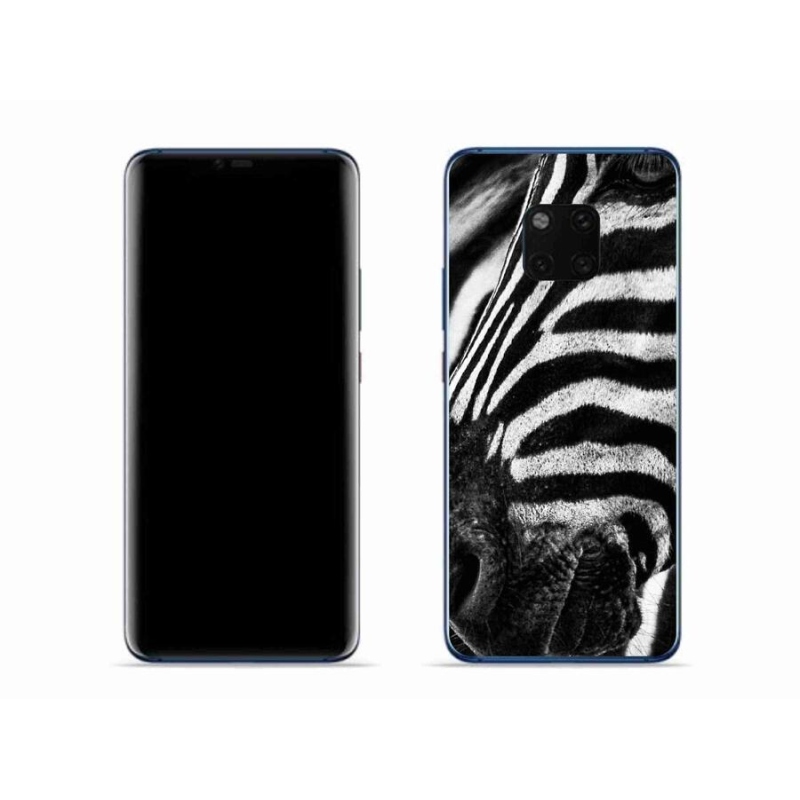 Zselés borítás mmCase a Huawei Mate 20 Pro készülékhez - zebra