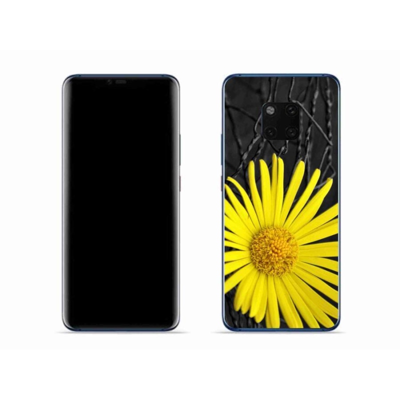 Gél borítás mmCase a Huawei Mate 20 Pro készülékhez - sárga virág