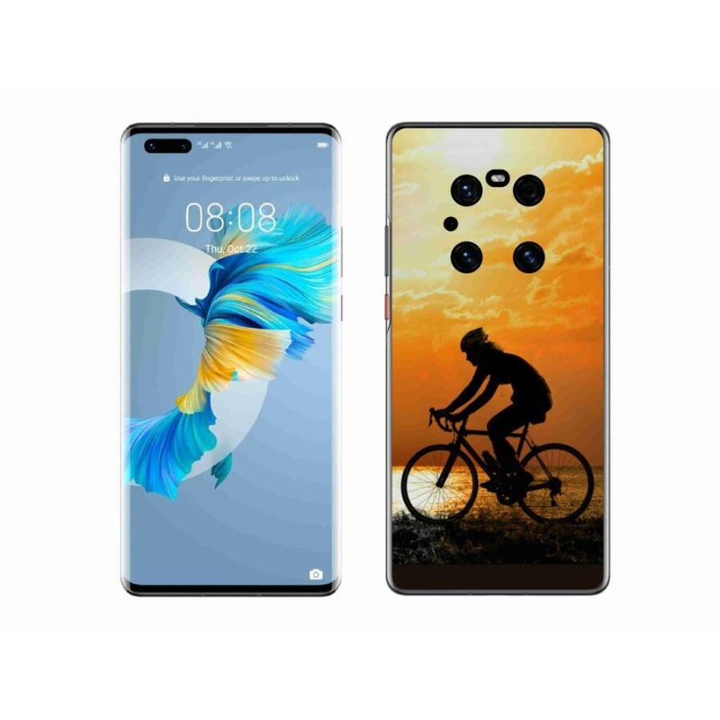 Gél borítás mmCase a Huawei Mate 40 Pro számára - kerékpározás