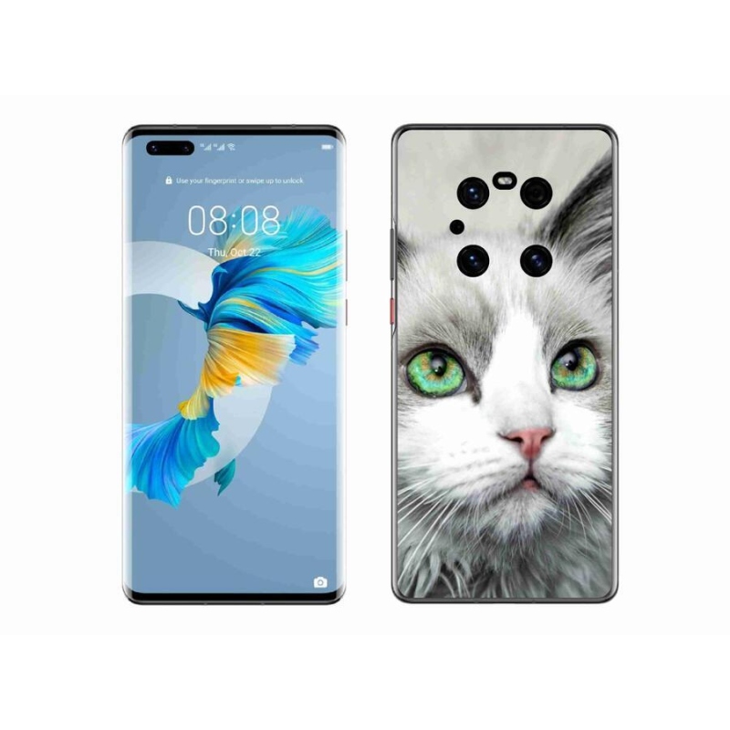 Zselés borítás mmCase a Huawei Mate 40 Pro számára - macskaszem