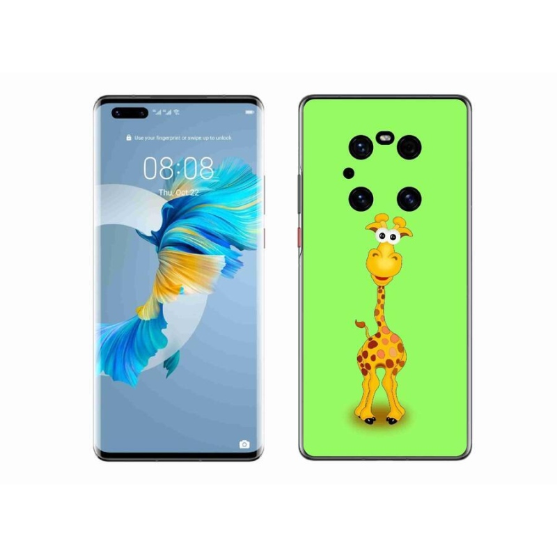 Gél borító mmCase a mobil Huawei Mate 40 Pro készülékhez - rajzfilm zsiráf