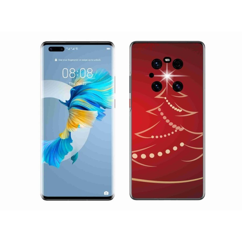 Gél borítás mmCase mobil Huawei Mate 40 Pro - karácsonyfa karikatúra
