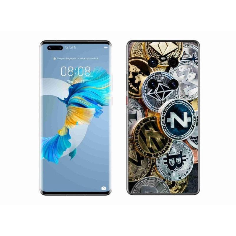 Gél borítás mmCase a Huawei Mate 40 Pro számára - kriptovaluták