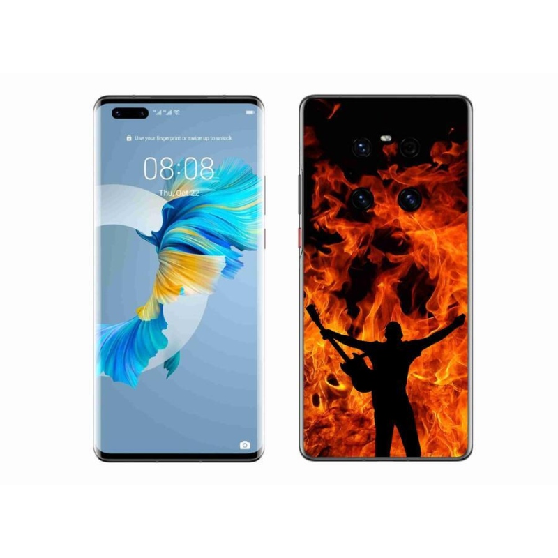 Gél borító mmCase mobil Huawei Mate 40 Pro - zenész és tűz