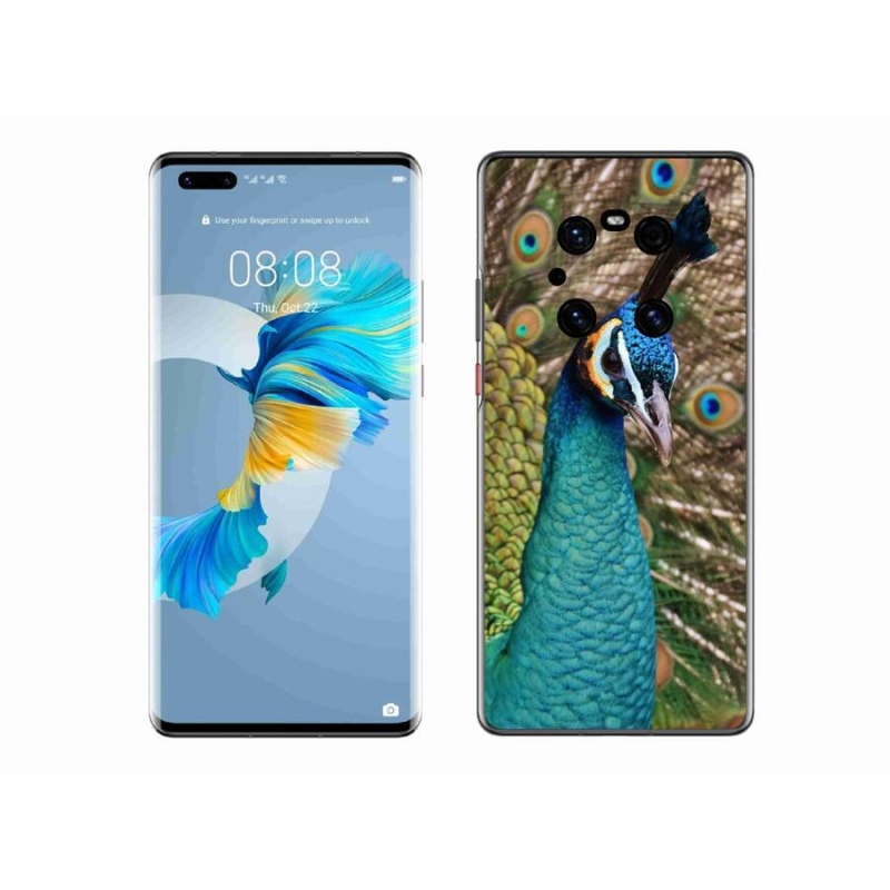 Zselés borítás mmCase a Huawei Mate 40 Pro készülékhez - páva