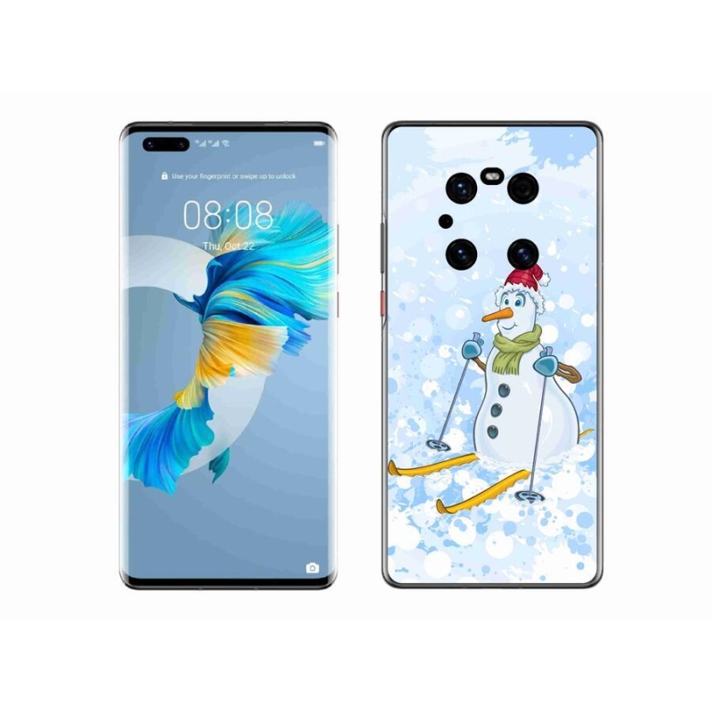 Gél borítás mmCase a Huawei Mate 40 Pro készülékhez - hóember