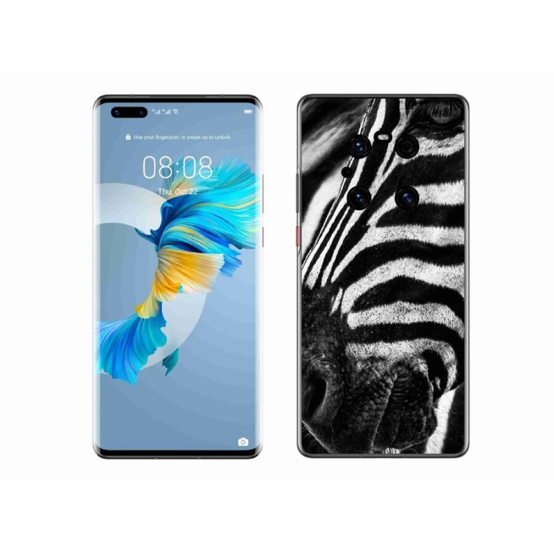 Zselés borítás mmCase a Huawei Mate 40 Pro készülékhez - zebra