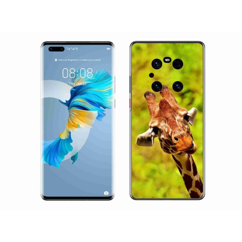 Zselés borítás mmCase a Huawei Mate 40 Pro készülékhez - zsiráf